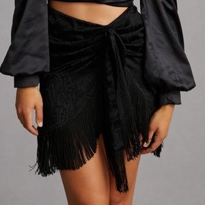 Anthropologie Fringe Skirt